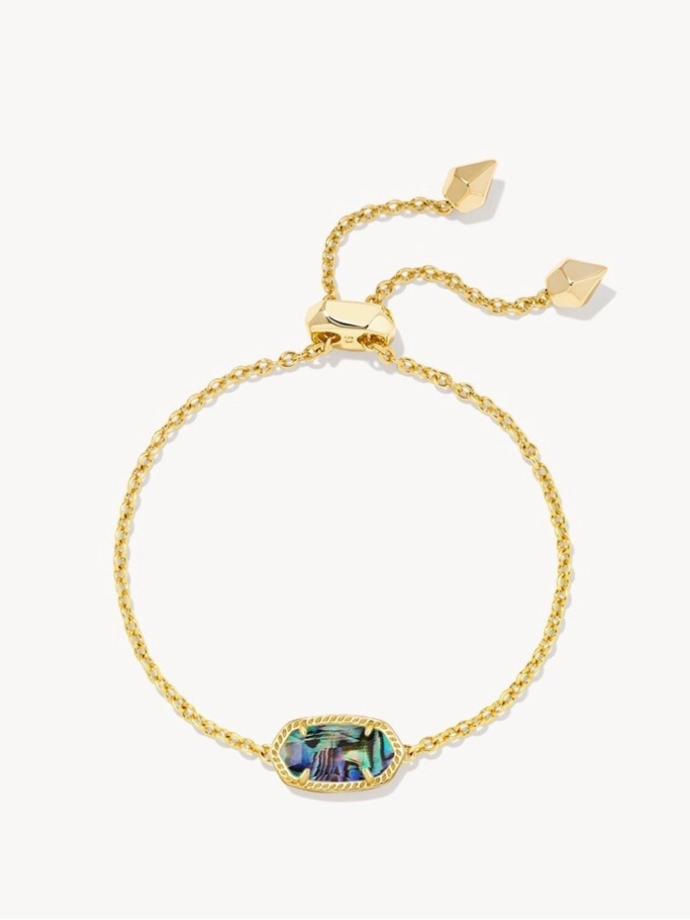 Kendra Scott Gold Abalone Adjustable Slider Bracelet